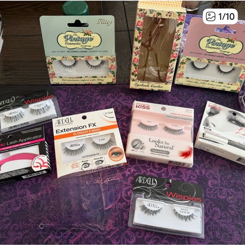*LOT* Ardell - Kiss - Vintage Cosmetic co. Extension FX C-Curl False Eyelashes